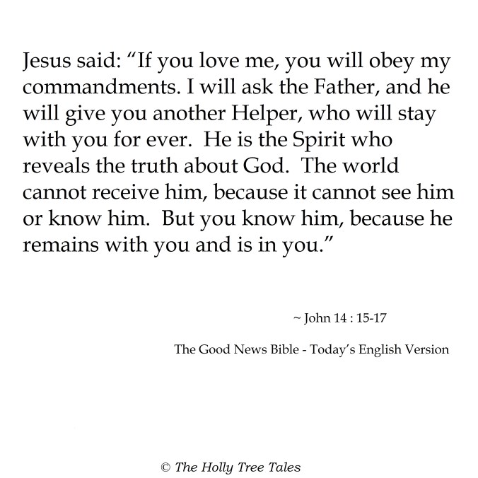 A. Square Page - blank - With John 14 vs 15-17 - THTT signed