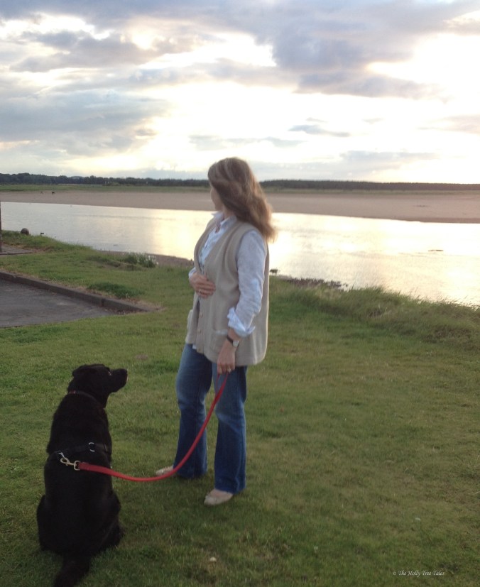 IMG_1784. Loyalty. Dog. Cloud. Light. Sunset. Lagoon. Coast. © Holly M Maxwell Boydell  www.TheHollyTreeTales.com  All rights reserved.