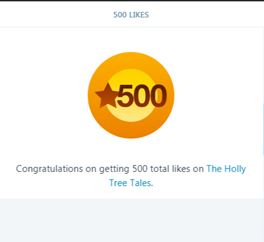 500 Likes on THTT - notification - snipped - 8 October 2017
