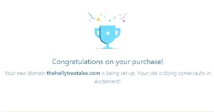 Capture - WP Message re THTT New Domain Name being set up - 18 November 2017