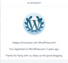 Capture - Happy 3rd Anniversary with WordPress - 1 January 2018